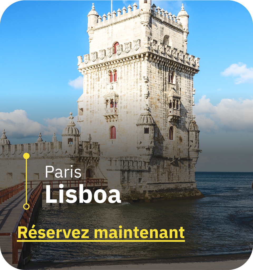 Paris → Lisboa Réservez maintenant